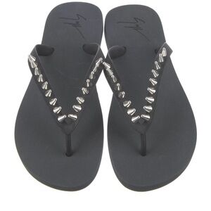 Giuseppe Zanetti Studded Accent Flip Flops